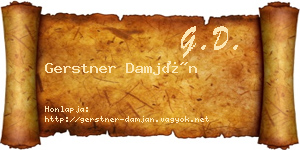 Gerstner Damján névjegykártya